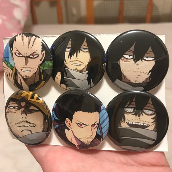 Hand Crafted Jewelry - My Hero Academia Shouta Aizawa Pinback Bu…